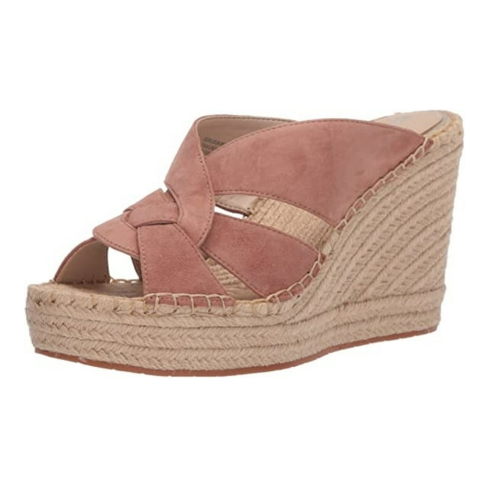 Kenneth Cole Olivia Swirl Wedge Mule Sandal, Size 8